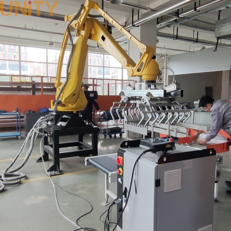 Factory Manufacturer Automatic Industrial Robot Palletizer Palletizing Robot for Cartons/Bags/Vegetable boxes/Frozen fish/Egg trays/Beer boxes/Water buckets