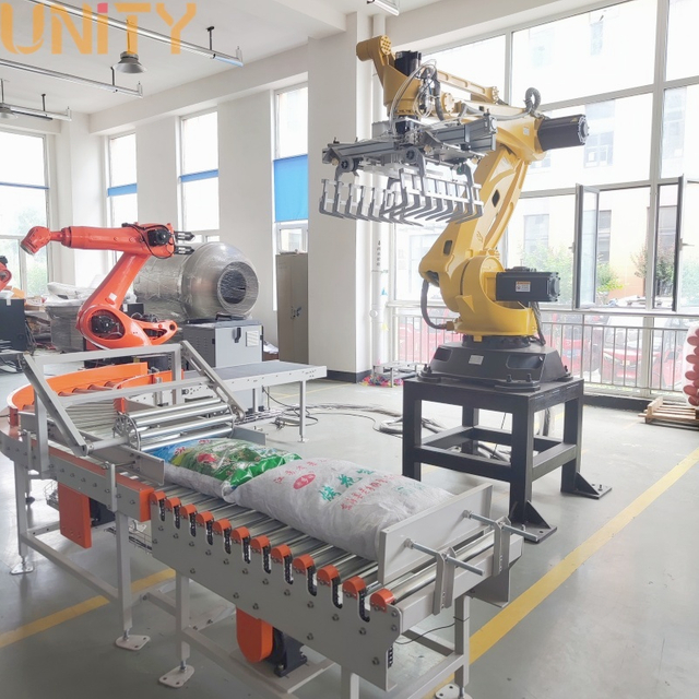 Manufacturer 3D Vision System Depalletizing Robot 25KG Bags Depalletizing Robot with Depalletizing speed 1-2ton per hour