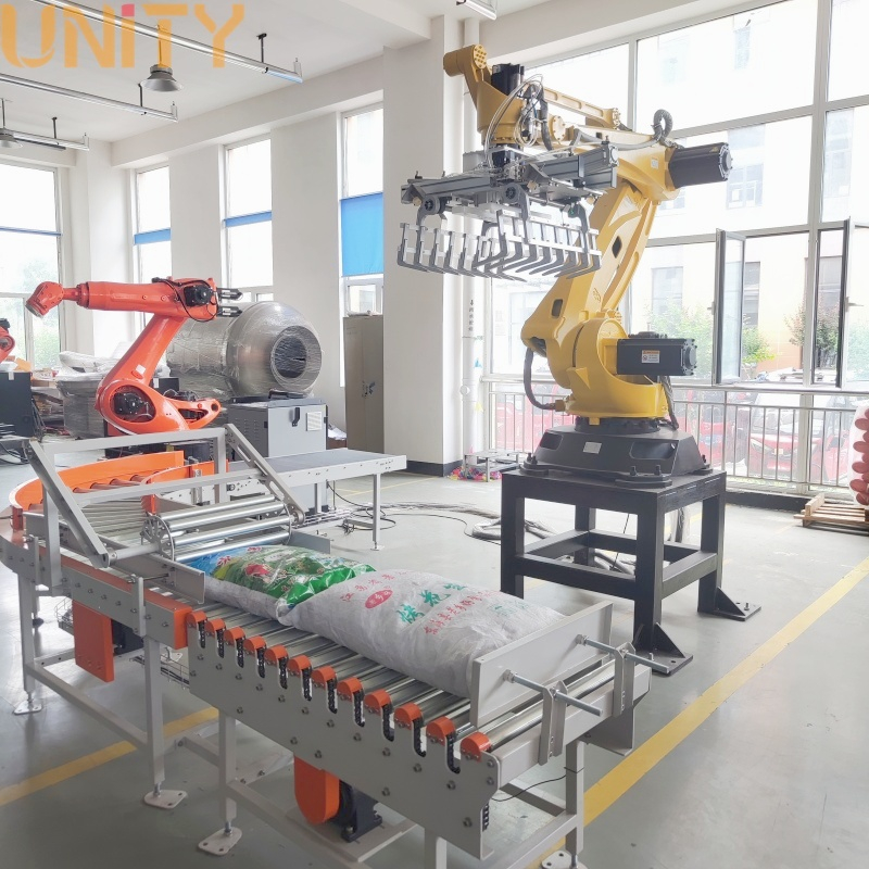 Manufacturer 3D Vision System Depalletizing Robot 25KG Bags Depalletizing Robot with Depalletizing speed 1-2ton per hour