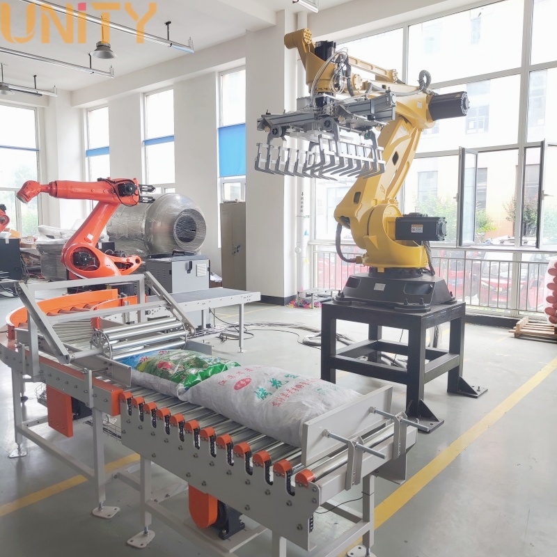 Manufacturer 3D Vision System Depalletizing Robot 25KG Bags Depalletizing Robot with Depalletizing speed 1-2ton per hour