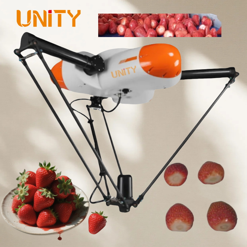 Automatic Strawberry Calyxes Remover Strawberry Calyx Capper Delta Robot