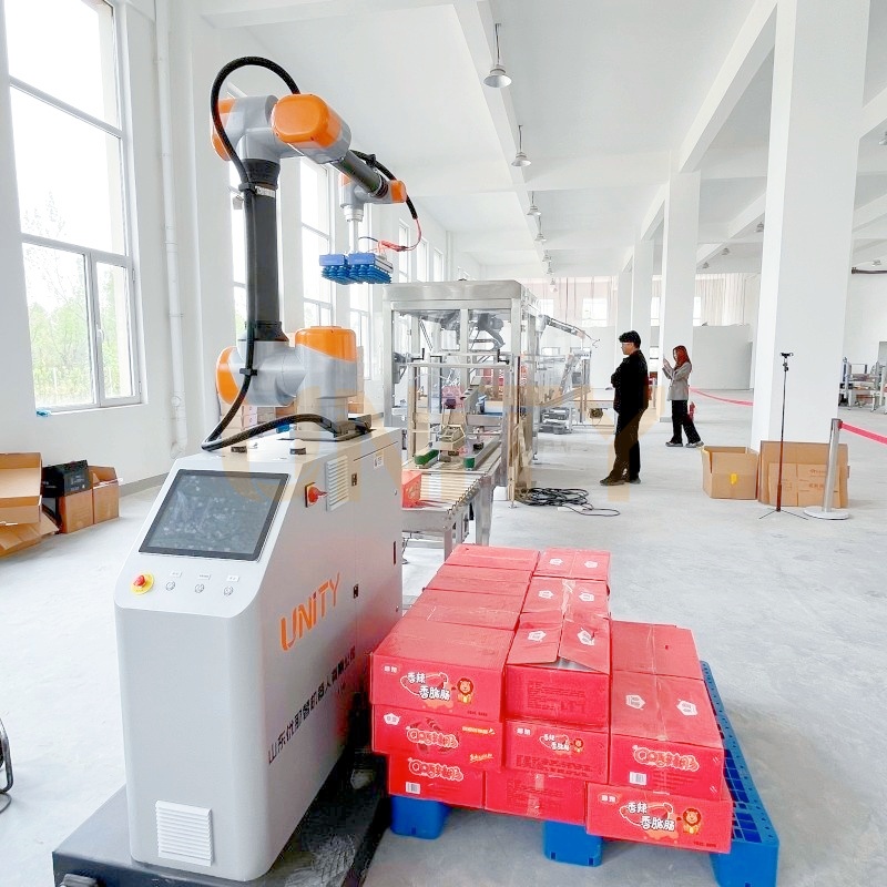 Safe Operation In Stock Cobot Palletizer with Radar Detection