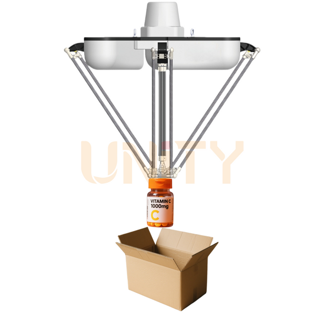 Fully Automatic Case Packing Delta Robot for Pouches 