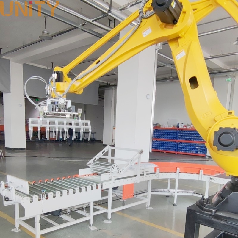 Factory Manufacturer Automatic Industrial Robot Palletizer Palletizing Robot for Cartons/Bags/Vegetable boxes/Frozen fish/Egg trays/Beer boxes/Water buckets