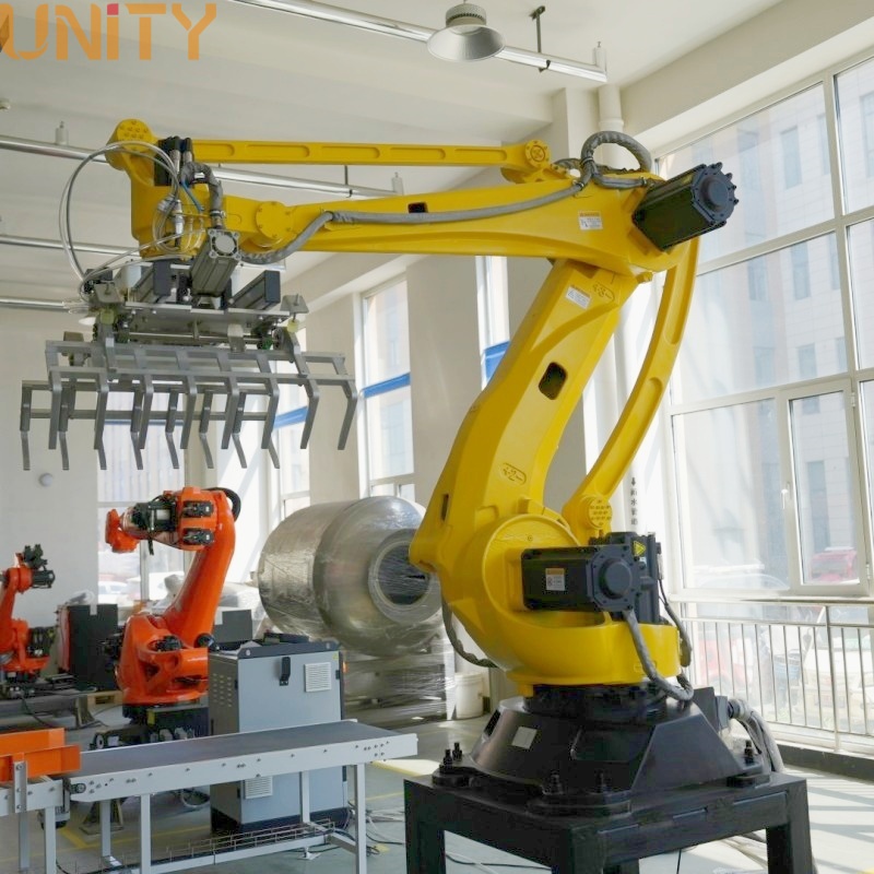 Factory Direct Fully Automatic Palletizing Robot 50KG 180KG Robot Palletizer for Palletizing Cartons/Bags/Metal Sheets