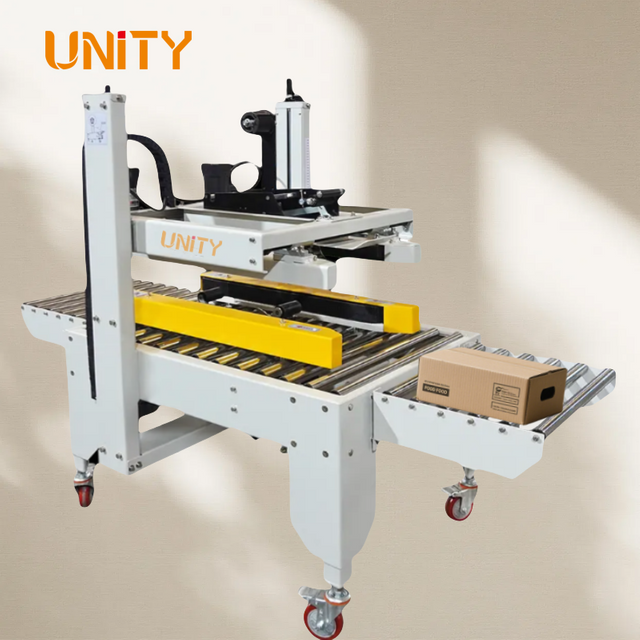 Unity Semi Automatic Carton Erecting Box Folding Closing and Taping Carton Sealing Machine