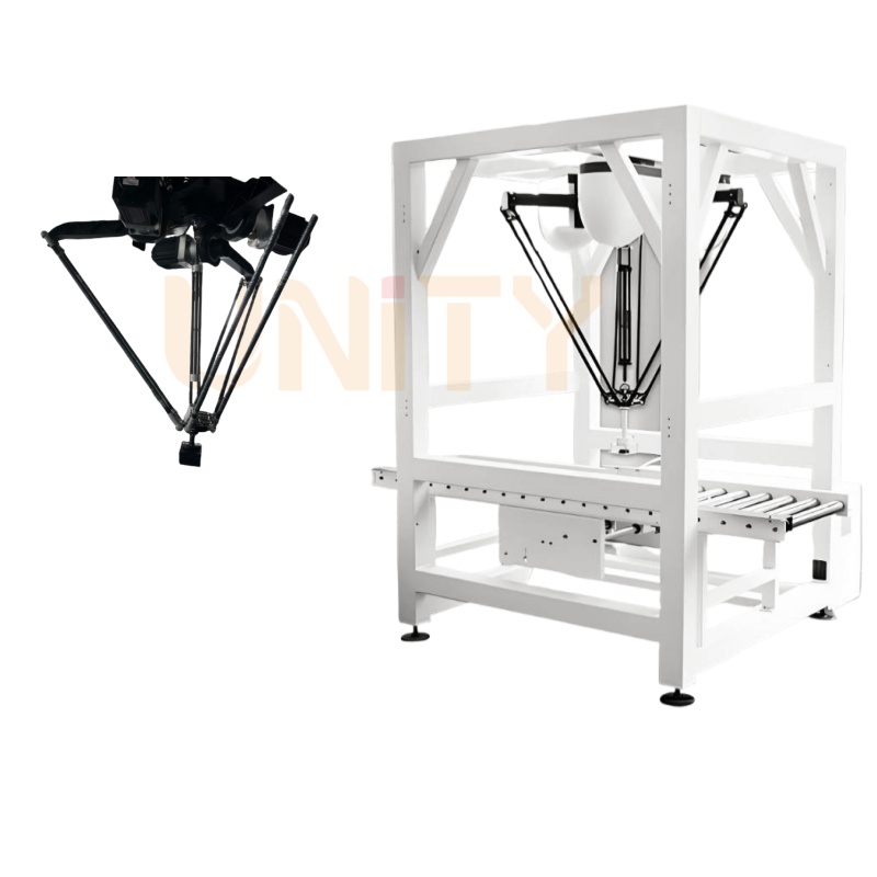 Pick Place Sorting Case Packer Delta Robot for Pouches Bottles