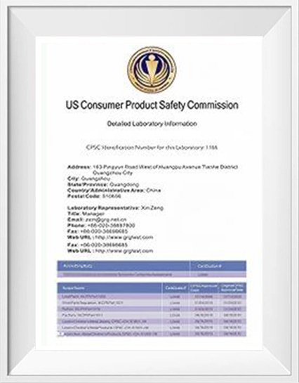 certificate for industrial robot
