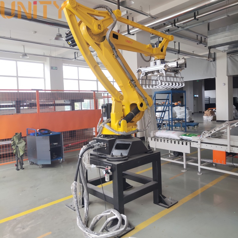 Manufacturer 3D Vision System Depalletizing Robot 25KG Bags Depalletizing Robot with Depalletizing speed 1-2ton per hour
