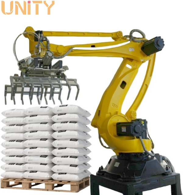 Factory Manufacturer Automatic Industrial Robot Palletizer Palletizing Robot for Cartons/Bags/Vegetable boxes/Frozen fish/Egg trays/Beer boxes/Water buckets