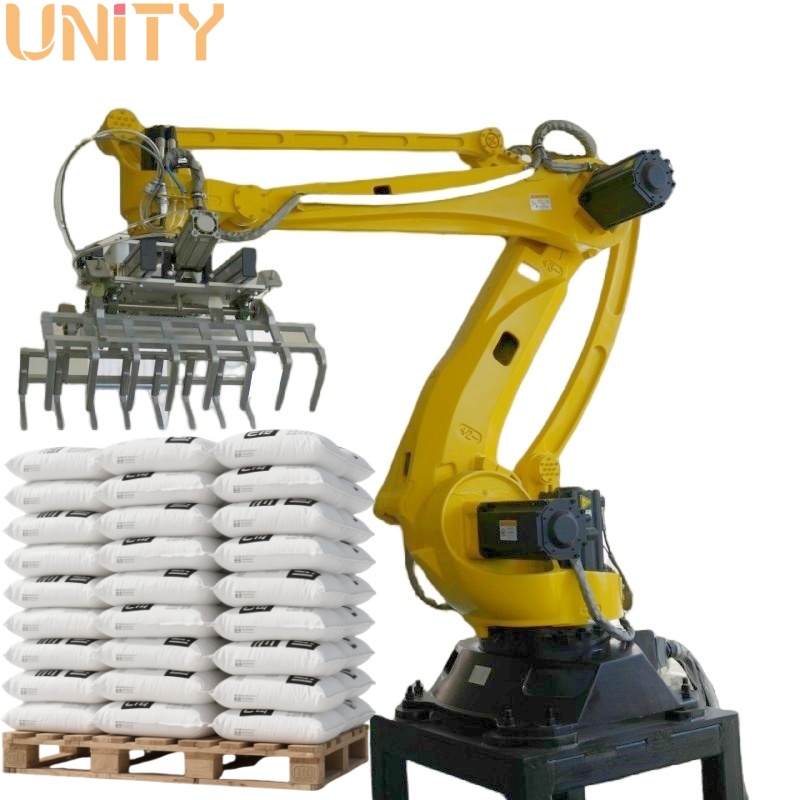 Factory Manufacturer Automatic Industrial Robot Palletizer Palletizing Robot for Cartons/Bags/Vegetable boxes/Frozen fish/Egg trays/Beer boxes/Water buckets