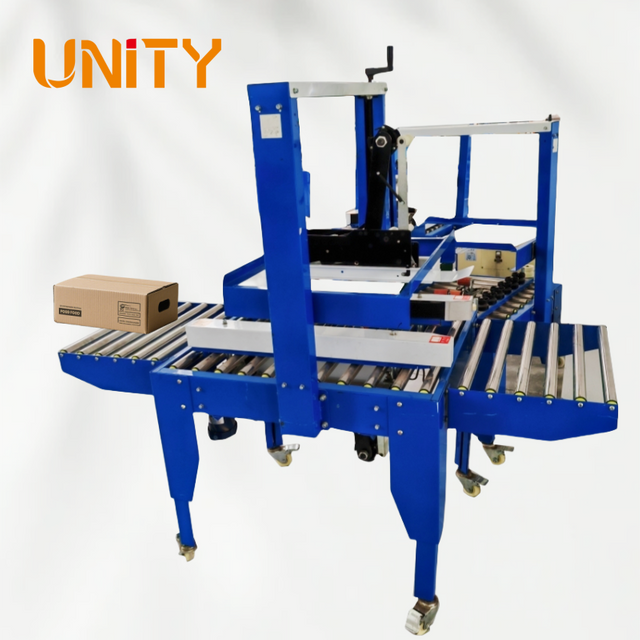 Top and Bottom Side Belt Small Business Case Carton Box Sealer Packaging Machine