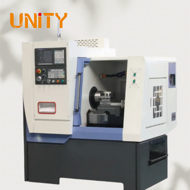 High Speed and High Precision Mini Cnc Lathe Machine Gang Tool Linear Guide Rail Auto Feed Cnc Lathe Machine