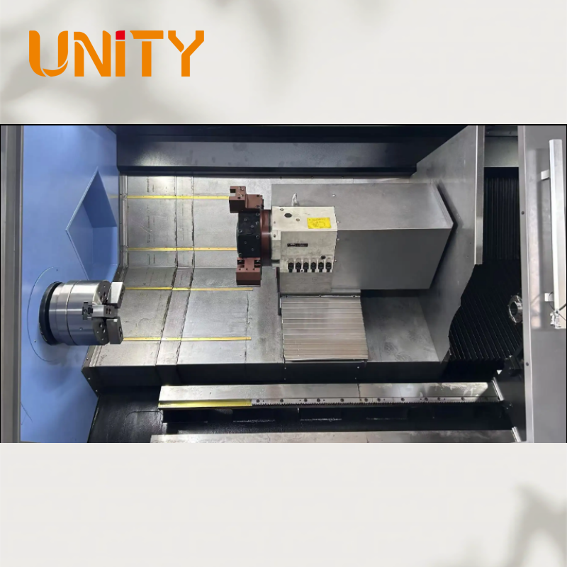 Heavy Duty Cnc Lathe Machining Metal Lathe Horizontal Slant Bed Turning and Milling Machine