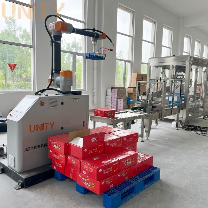 China Factory Customized Cobot Robot Palletizing 20KG Case Carton Packing Robot for Sale