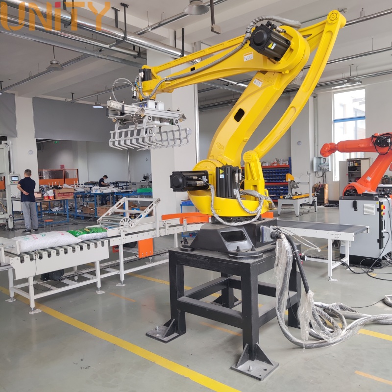 Manufacturer 3D Vision System Depalletizing Robot 25KG Bags Depalletizing Robot with Depalletizing speed 1-2ton per hour