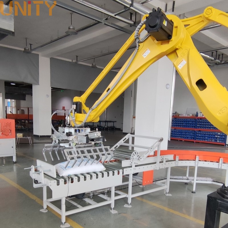 Manufacturer 3D Vision System Depalletizing Robot 25KG Bags Depalletizing Robot with Depalletizing speed 1-2ton per hour