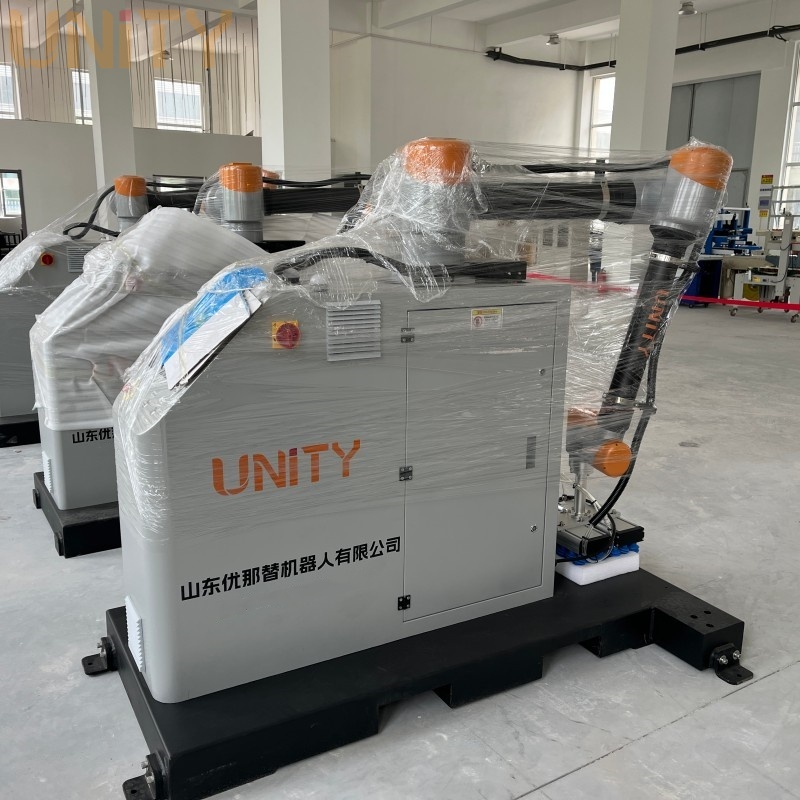 cobot palletizer footprint in a factory setting